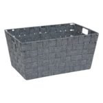 SCHUIN MAND LISE L. 38 X B. 26 X H. 18 CM GRIJS POLYESTER