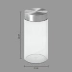 Nixo glass and stainless steel jar 1.7 l - Image 4