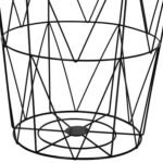 KUMI SALONTAFEL DIAMETER 37 CM ZWART METAAL - Afbeelding 3