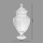 Glass candy jar on stand 2.1 l - Afbeelding 5