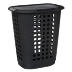 Hugger grey laundry basket 63 l