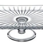 SCHAAL L. 27,6 X D. 8,1 X H. 16,2 CM GERIBBELD GLAS TRANSPARANT