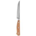 Elegancia stainless steel and acacia steak knife