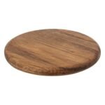 SET VAN 6 ONDERZETTERS DIAM 10 CM ACACIA - Afbeelding 3