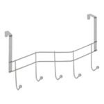 VAGUE DEURKAPSTOK MET 5 HAKEN VAN VERCHROOMD METAAL