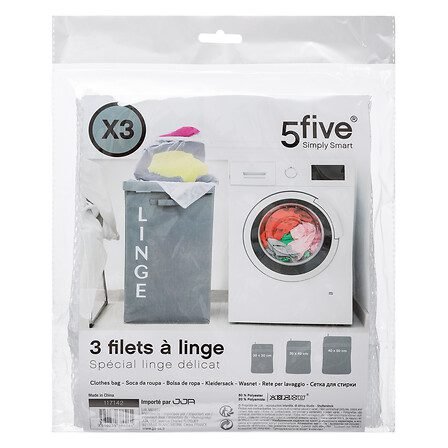 Pack of 3 laundry bags for washing machines