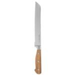 Elegancia stainless steel and acacia bread knife