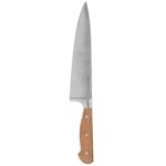 Elegancia stainless steel and acacia chef's knife