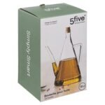 Triangular glass salad dressing bottle 0.5 l - Image 3