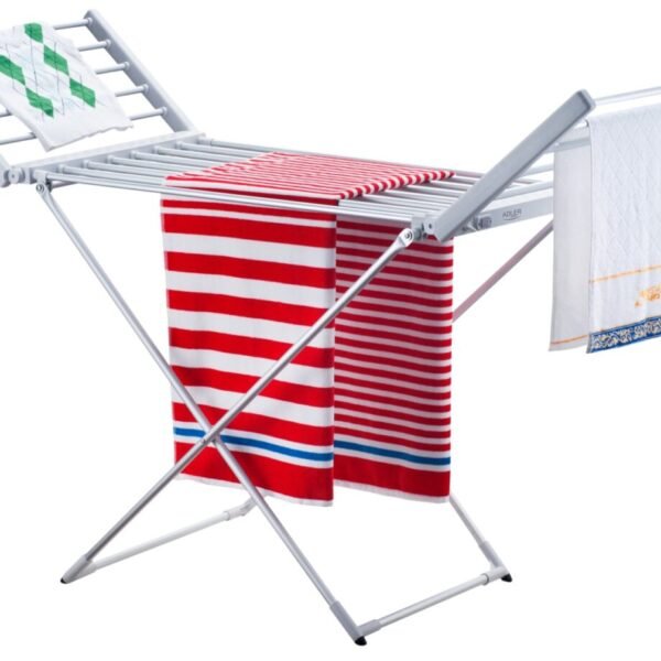 Foldable electric clothes drying rack