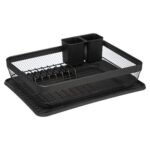 Mayaj black metal dish drainer