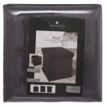 OPVOUWBARE POEF TESS DONKERGRIJS FLUWEEL - Afbeelding 4