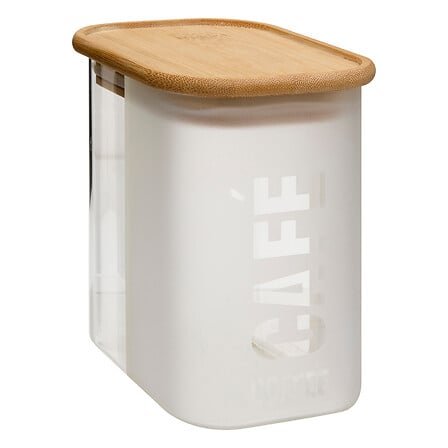 KOFFIEBOX 720 ML. GLASSY GLAS EN DEKSEL ACACIA