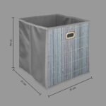 OPBERGMAND VAN GRIJS BAMBOE 31 X 31 CM - Image 4