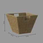 OPBERGMAND 31 X 31 CM RIET - Afbeelding 4