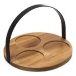 4-DELIGE APERITIEFSET ACACIA ZWART - Afbeelding 3