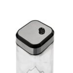 Glass salt and pepper pot set with bamboo stand - Afbeelding 5