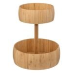 2-tier bamboo fruit basket