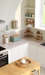 Set of 4 bamboo utensils with assorted holder - Afbeelding 2