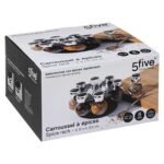 Revolving rack of 8 glass spice jars on ABS stand - Afbeelding 5