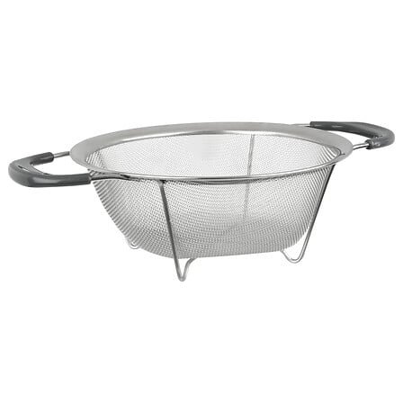 Stainless steel and plastic mesh sieve diam 22 cm