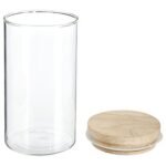 Hermet glass and wood jar 1 l - Afbeelding 3
