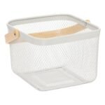 Mayaj square basket with beige handle