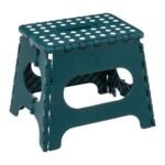 Matching folding plastic 1-step step stool height 27 cm