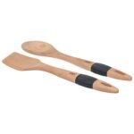 BEECH WOOD + SILI UTENSILS X2