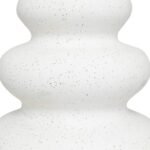 VAAS OLME DESIGN 20 CM HOOG ZANDWITTE KERAMIEK - Afbeelding 3