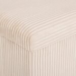 DUBBELE VOUWPOEF ARUM GERIBD 76 X 38 CM IVOOR - Image 4