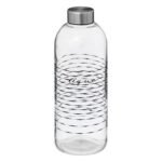 WATERFLES VAN GLAS EN ROESTVRIJ STAAL 1 L