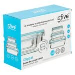 Set of 3 Clipeat large glass containers in pallet box - Afbeelding 8