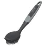 Grey rubber washing-up brush