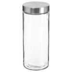Nixo glass and stainless steel jar 2 l