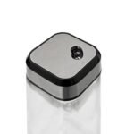 Glass salt and pepper pot set with bamboo stand - Afbeelding 6