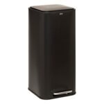 Delta square pedal bin 30 l black metal