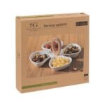 PRESENTATIESCHAAL 28 X 28 CM WIT KERAMIEK - Afbeelding 3