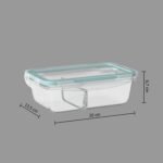 Clipeat rectangular compartmentalised glass container 0.7 l - Image 6