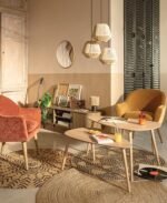 SET VAN 2 ONDERSCHUIFBARE TAFELTJES MILÉO NATUREL - Afbeelding 6