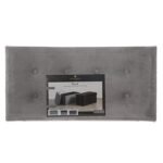 OPVOUWBARE POEF DUBBEL LYSANDRE GRIJS FLUWEEL - Image 5