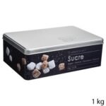 Black Edition metal sugar lumps tin with embossed details