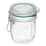 Set of 3 Jarro jars 0.5 l transparent glass