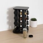 DRAAISCHIJF MET 12 SPECERIJPOTTEN D. 19 X H. 27,8 CM ZWART - Afbeelding 7