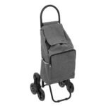 Nomade grey metal 6-wheel shopping trolley