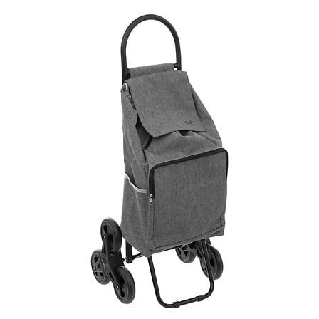 Nomade grey metal 6-wheel shopping trolley