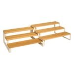 SET VAN 2 UITBREIDBARE KRUIDENREKKEN ORDERA BAMBOE EN BEIGE METAAL - Image 3