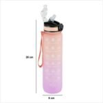 SPORTFLES MET RIETJE 1 L PETG ASSORTED - Afbeelding 17