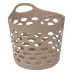 Linen flexible laundry basket 28 l