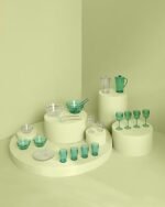 SET VAN 2 GREEN HARMONY PS TRANSPARANTE SLABESTEKSETS - Afbeelding 5